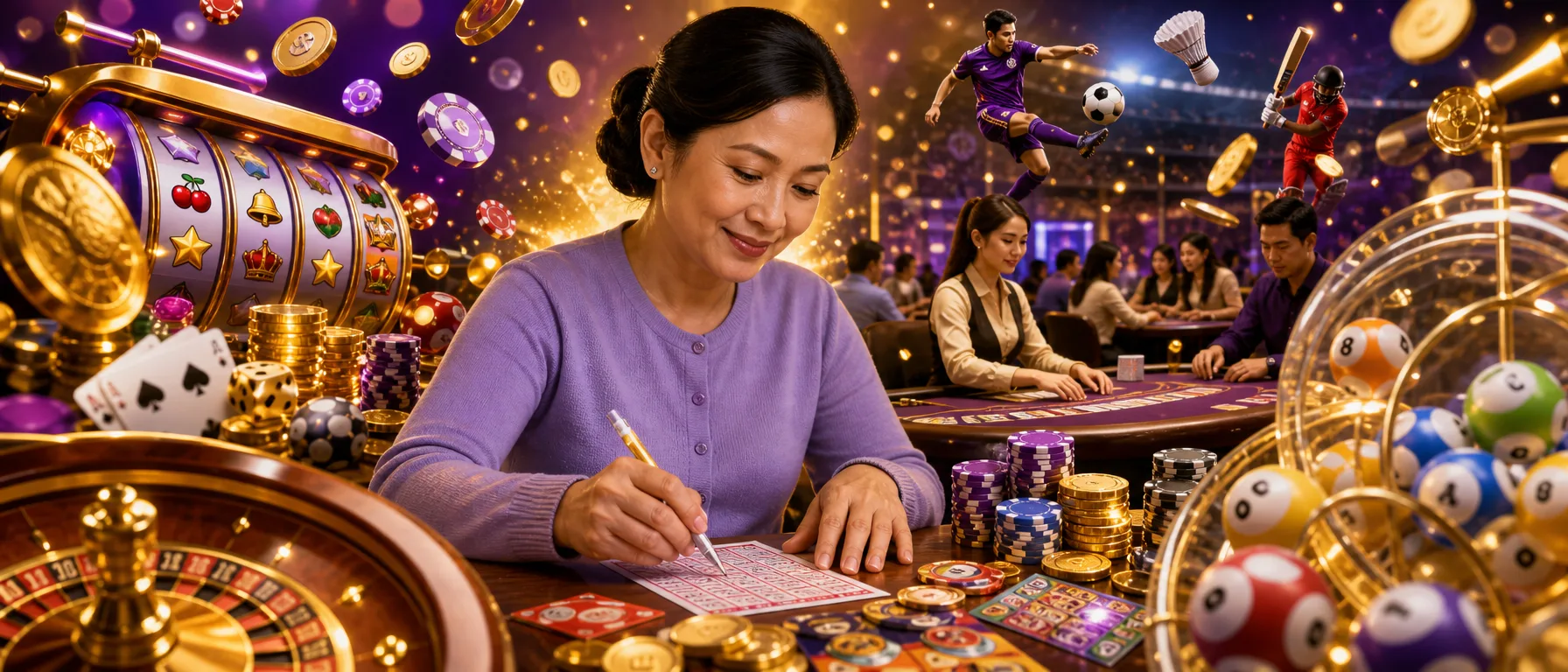 Still comparing what Manu888 offers? Ask us directly.. From slots and live dealer tables to sports betting… – lottery bingo violet illustration